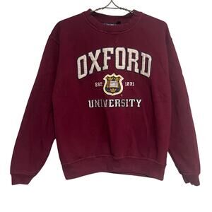 Oxford University Sweatshirt Crewneck College Crest Logo Size Small